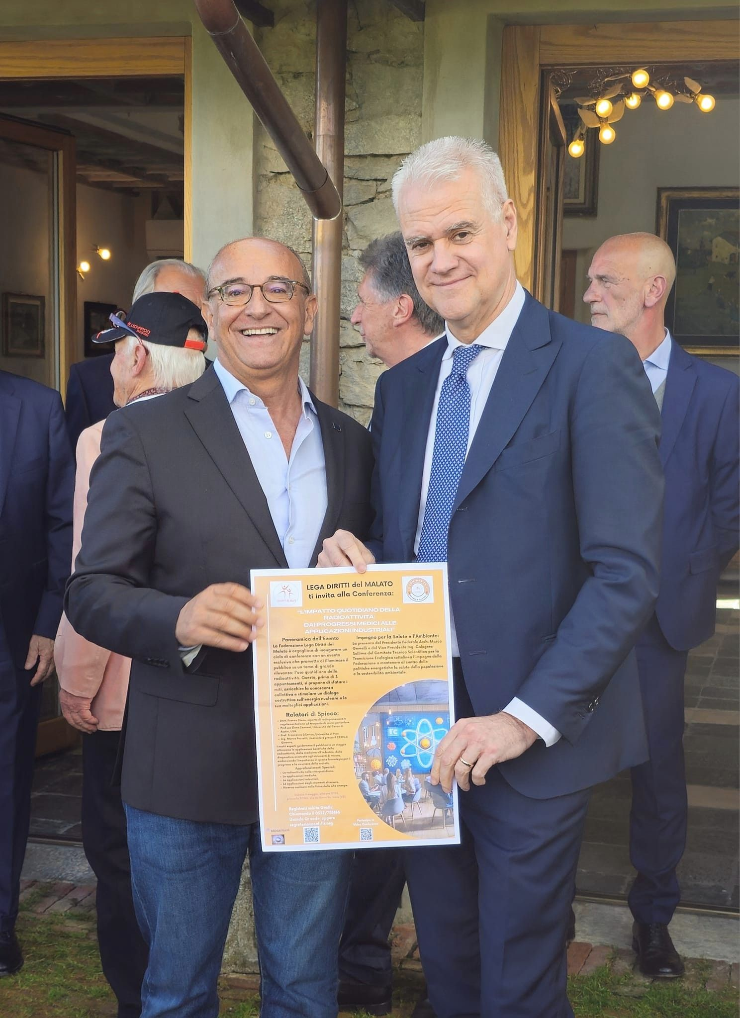 Il presidente di LDM M.Gemelli con il Ministro Zangrillo